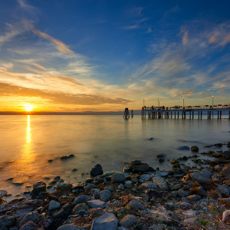 Tramonto Sul Lago Di Bracciano